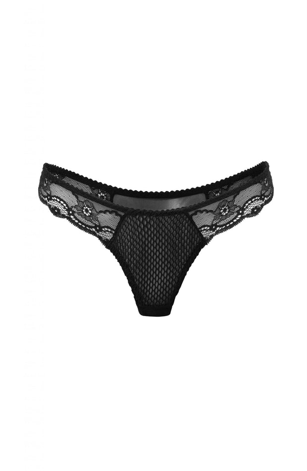 Confidante Opium Coordinating Thong with Lace Detail