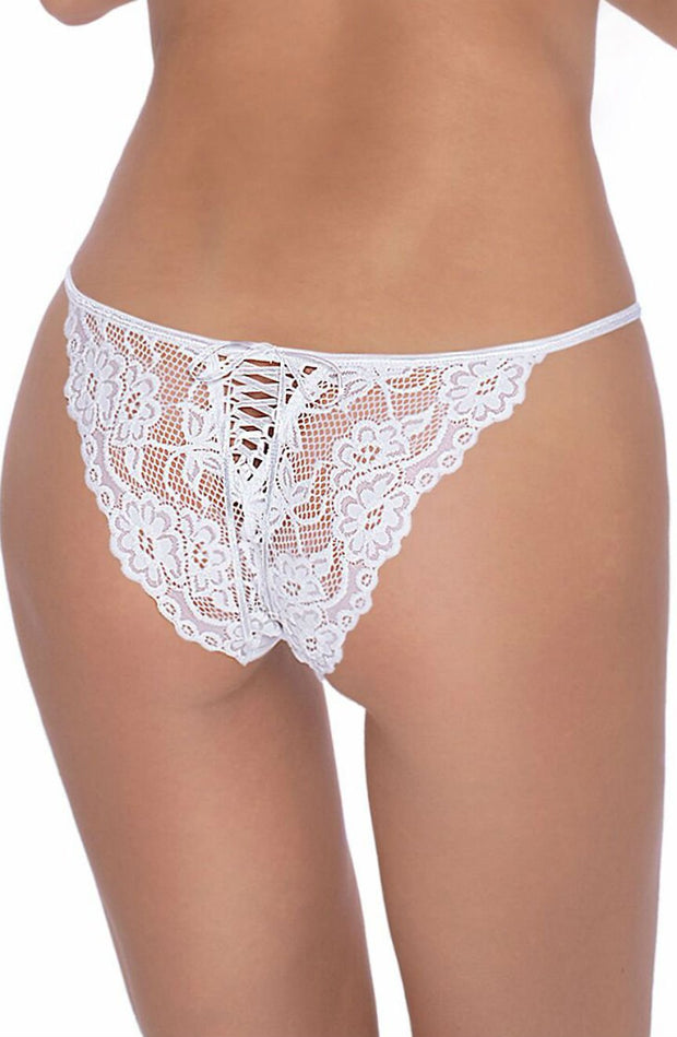 Roza Sarina Pretty Lacy Briefs White